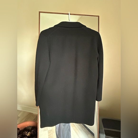 J CREW Wool Open Front Sweater Blazer Knit Jacket BlACK Merino Wool Size XS - Picture 2 of 4